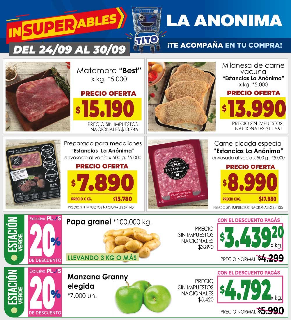 La Anonima  24 AL 30-09.